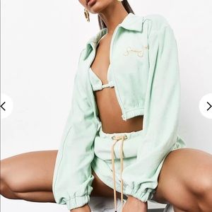 Sean John Velour 3-Piece Short Set